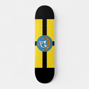 Flag of Wellington City, New Zealand Skateboard