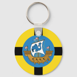 Flag of Wellington, New Zealand Key Ring