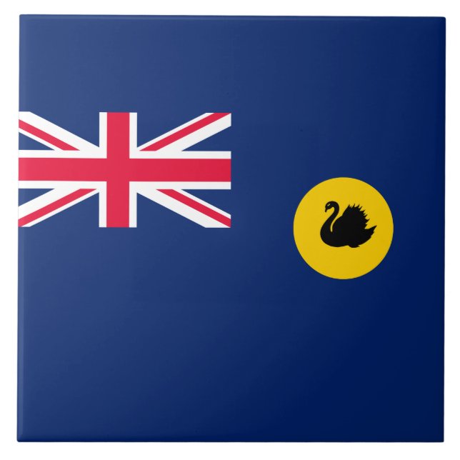 Flag of Western Australia State Ceramic Tile (Front)