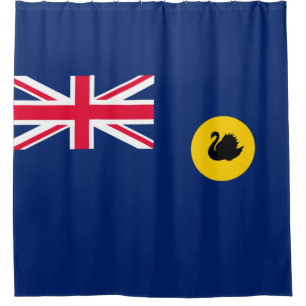 Flag of Western Australia State Shower Curtain