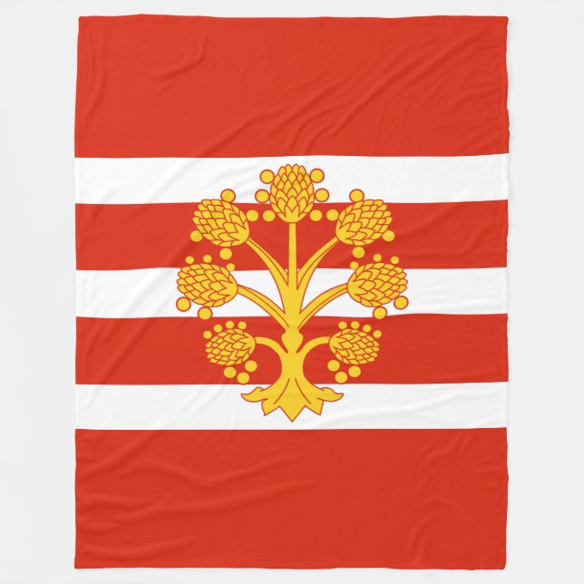 Flag of Westmorland Fleece Blanket (Front)