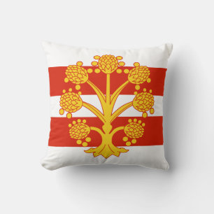 Flag of Westmorland Throw Pillow