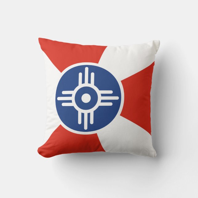 Flag of Wichita (Kansas, USA) Cushion (Front)