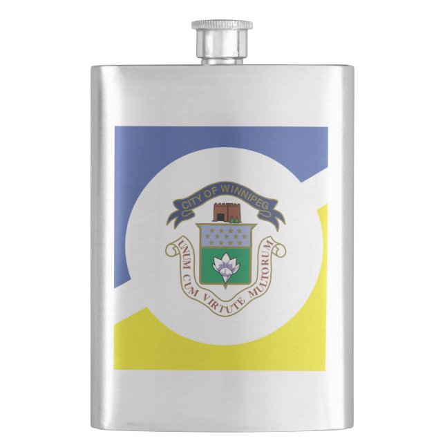 Flag of Winnipeg, Manitoba Flask (Front)