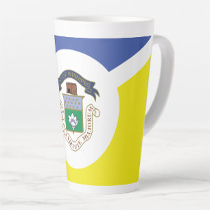 Flag of Winnipeg, Manitoba Latte Mug