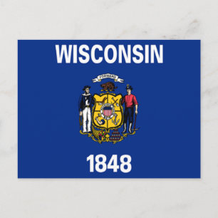Flag of Wisconsin Postcard