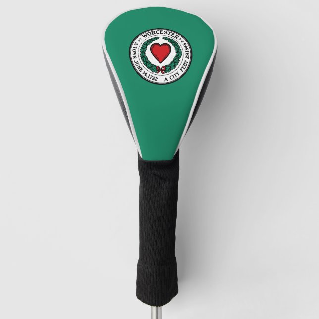 Flag of Worcester, Massachusetts Golf Head Cover (Front)