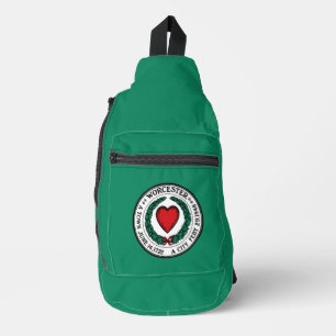 Flag of Worcester, Massachusetts Sling Bag
