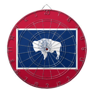 Flag of Wyoming Dartboard