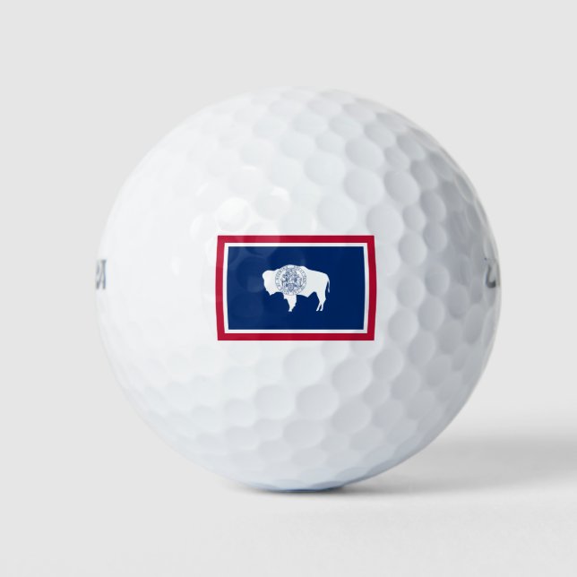 Flag of Wyoming Golf Balls (Front)