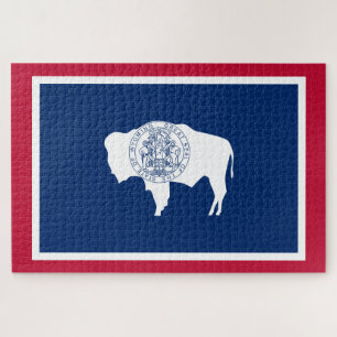 Flag of Wyoming Jigsaw Puzzle
