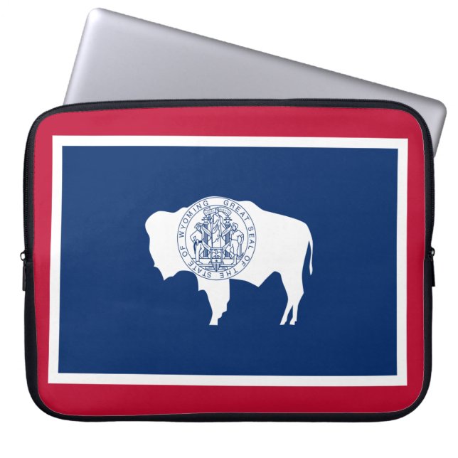 Flag of Wyoming Laptop Sleeve (Front)