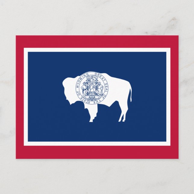 Flag of Wyoming Postcard (Front)