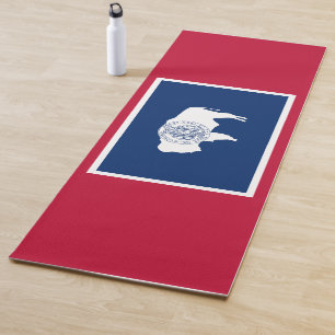 Flag of Wyoming (US State) Yoga Mat