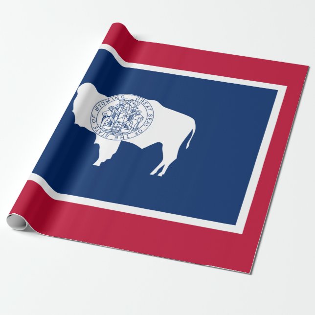 Flag of Wyoming Wrapping Paper (Unrolled)
