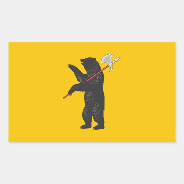 Flag of Yaroslavl oblast Rectangular Sticker (Front)