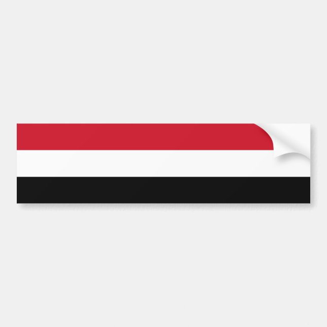 Flag of Yemen Bumper Sticker (Front)