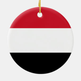 Flag of Yemen Ceramic Ornament