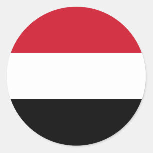 Flag of Yemen Classic Round Sticker