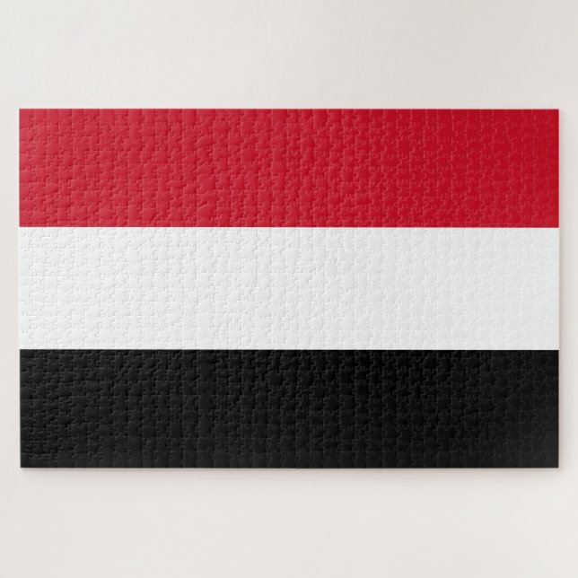 Flag of Yemen Jigsaw Puzzle (Horizontal)