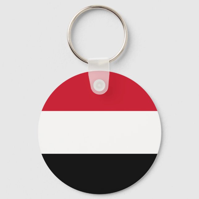 Flag of Yemen Key Ring (Front)