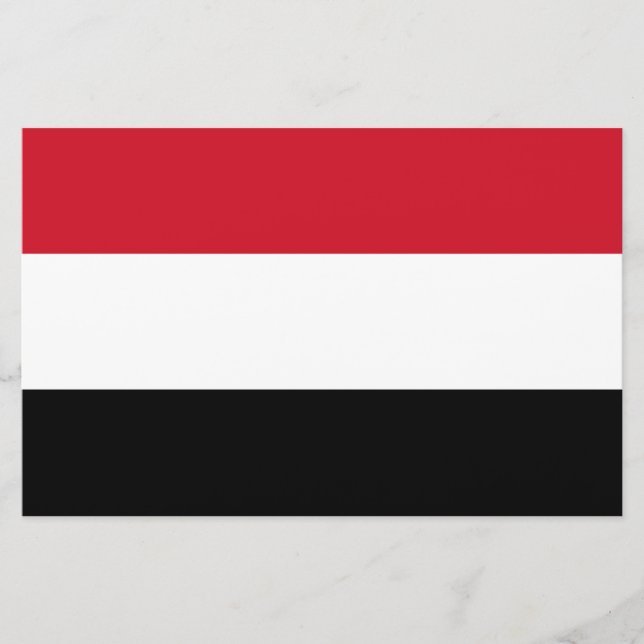 Flag of Yemen Stationery (Front)