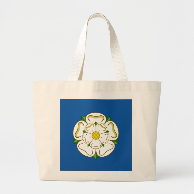 Flag of Yorkshire Athletic Headband Large Tote Bag (Front)
