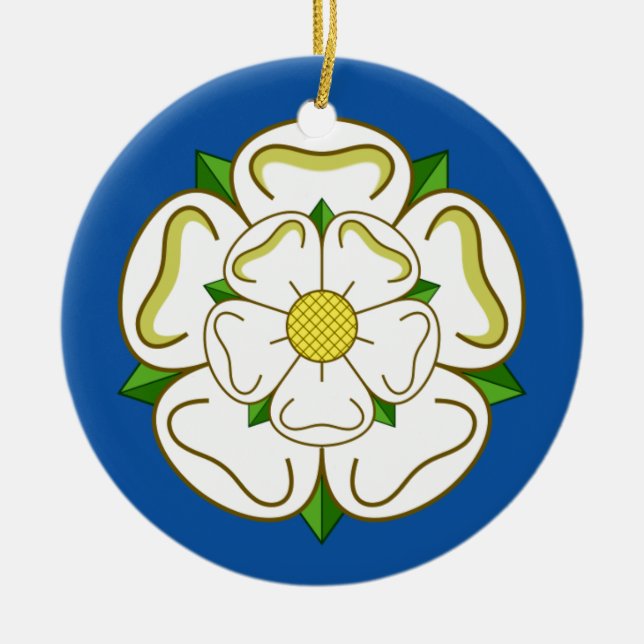 Flag of Yorkshire Ceramic Ornament (Front)