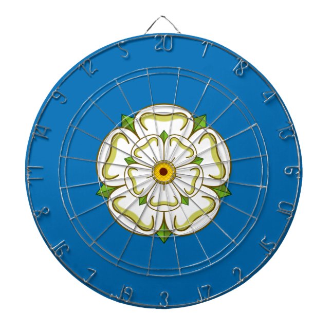 Flag of Yorkshire (English County) Dartboard (Front)