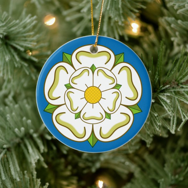 Flag of Yorkshire (UK) Ceramic Ornament (Tree)