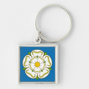Flag of Yorkshire (UK) Keychain