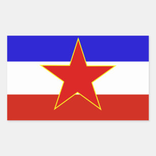 Flag of Yugoslavia Rectangular Sticker