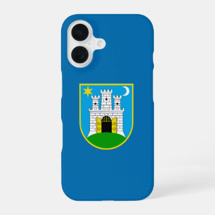 Flag of Zagreb, Croatia iPhone 16 Case