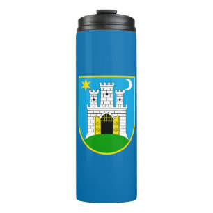 Flag of Zagreb, Croatia Thermal Tumbler