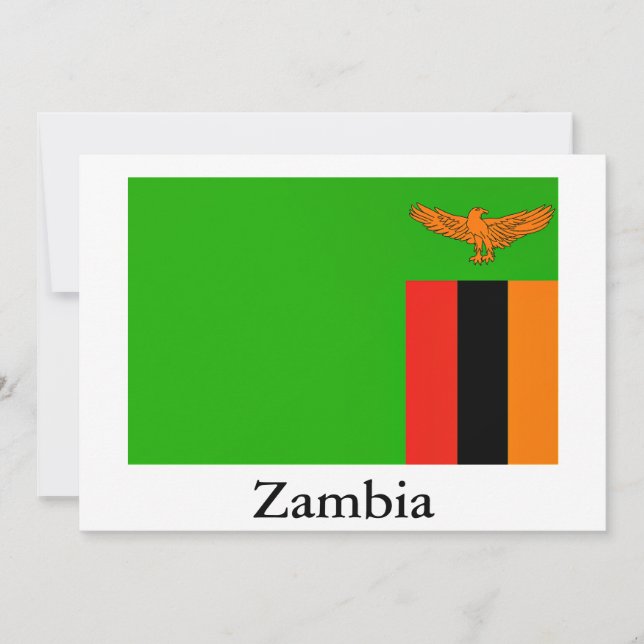 Flag of Zambia Holiday Card (Front)