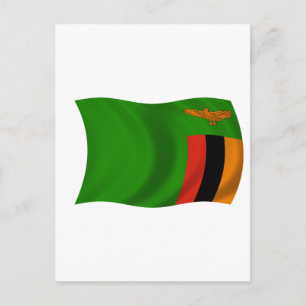 Flag of Zambia Postcard