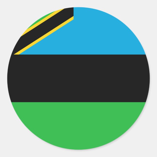 Flag of Zanzibar Classic Round Sticker (Front)