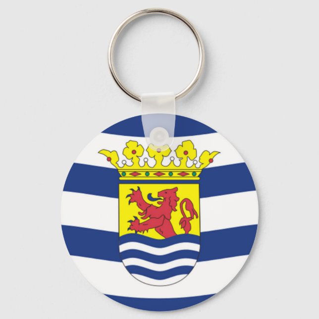 Flag of Zeeland Key Ring (Front)