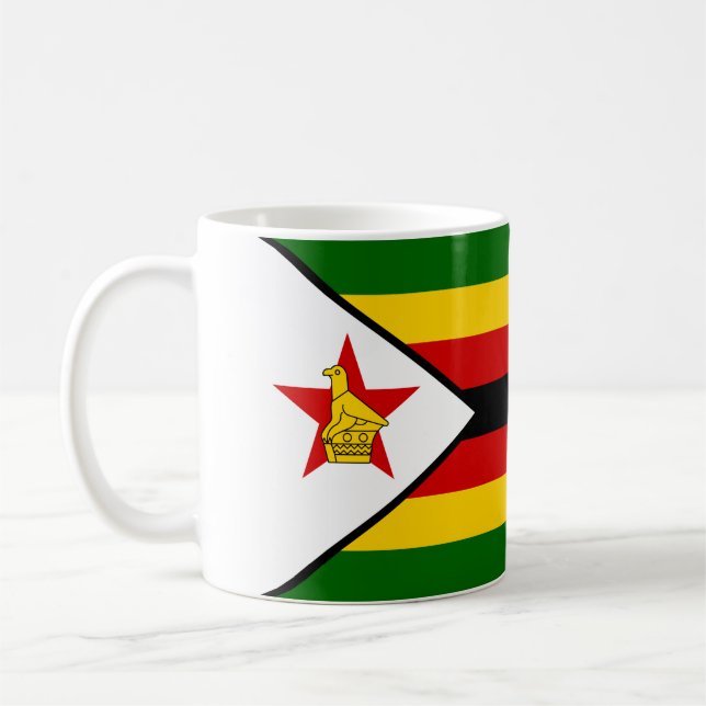 Flag of Zimbabwe Coffee Mug (Left)