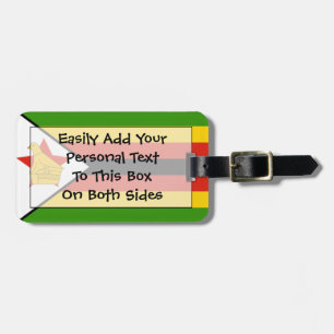 Flag of Zimbabwe Easy ID Personal Luggage Tag