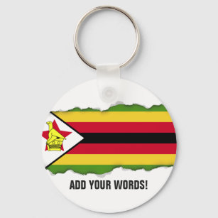 Flag of Zimbabwe Key Ring
