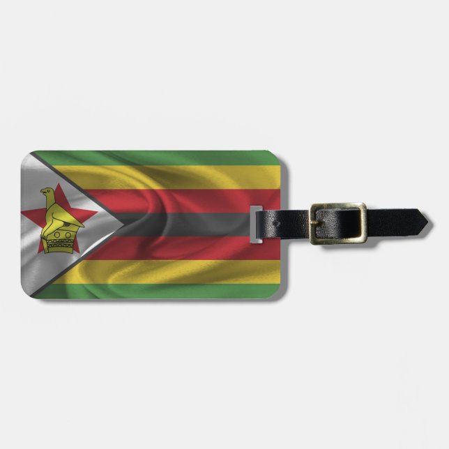 Flag Of Zimbabwe Luggage Tag (Front Horizontal)