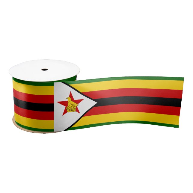 Flag of Zimbabwe Satin Ribbon (Spool)