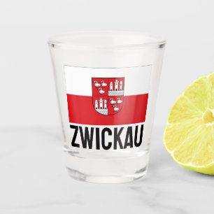 Flag of Zwickau, Germany Shot Glass