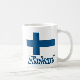 Flag over Finland Design Coffee Mug