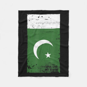 Flag Pakistan Pakistani National Pride Country  Fleece Blanket