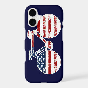 flag patriotic United States of America biking