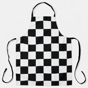 Flag pattern. Checkered flag. Drop board Apron