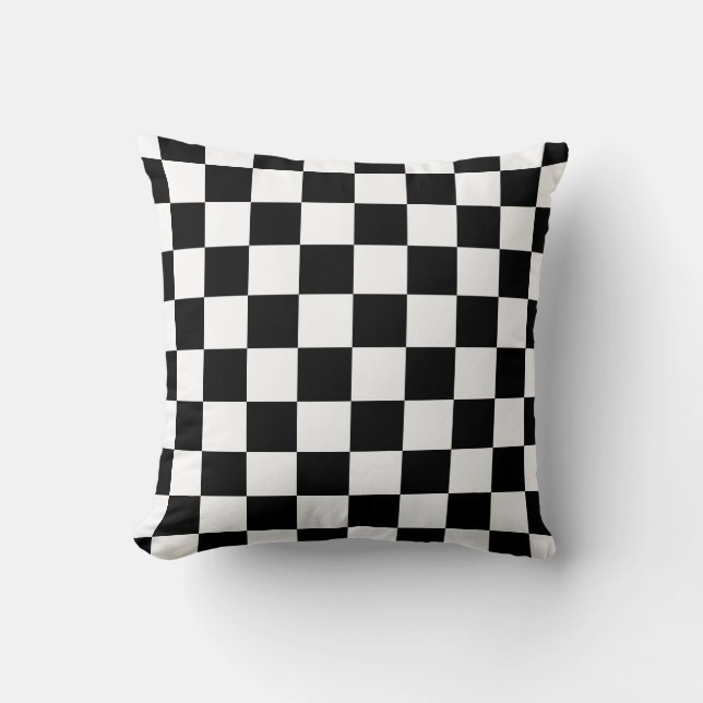 Flag pattern. Checkered flag. Drop board Cushion (Front)