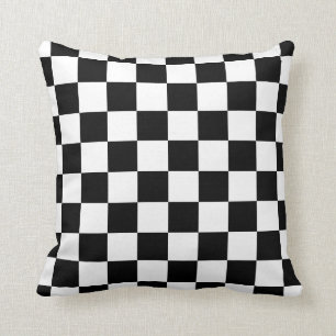 Flag pattern. Checkered flag. Drop board Cushion
